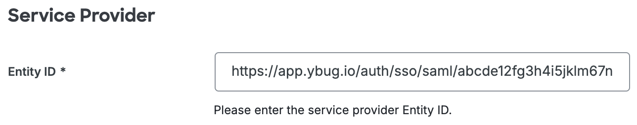 Duo Ybug Entity ID