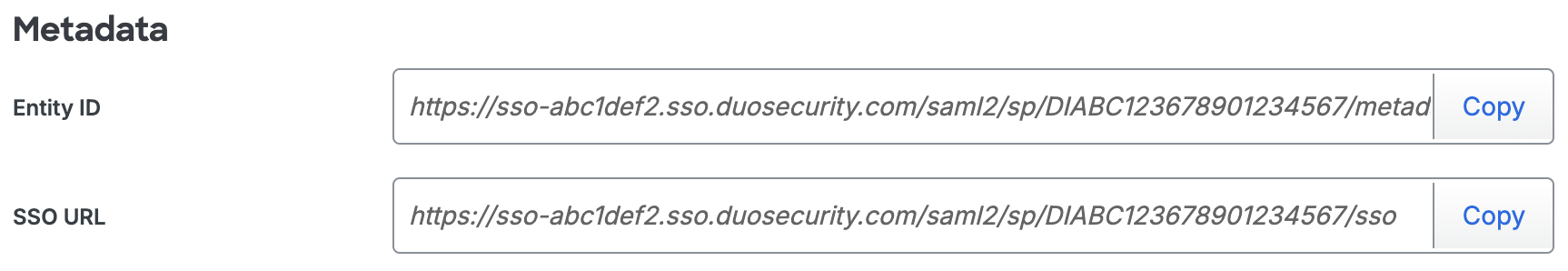 Duo Ybug Metadata URLs